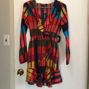 Colorful striped express dress